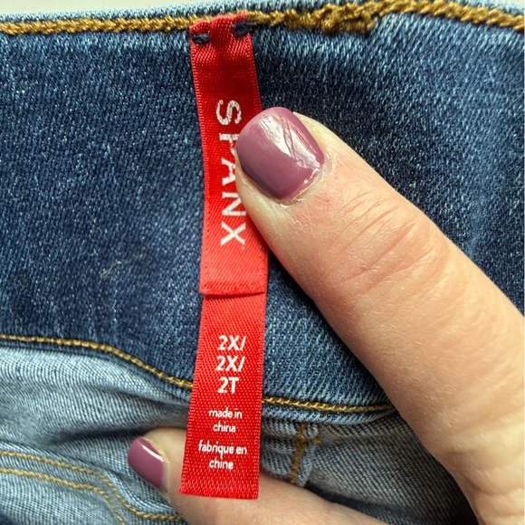 SPANX Denim Flare Jeans Size 2X Midnight Blue - Picture 3 of 9